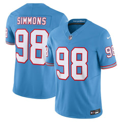 Jeffery Simmons Tennessee Titans Vapor F.U.S.E. Limited Jersey - Light Blue Jerseys