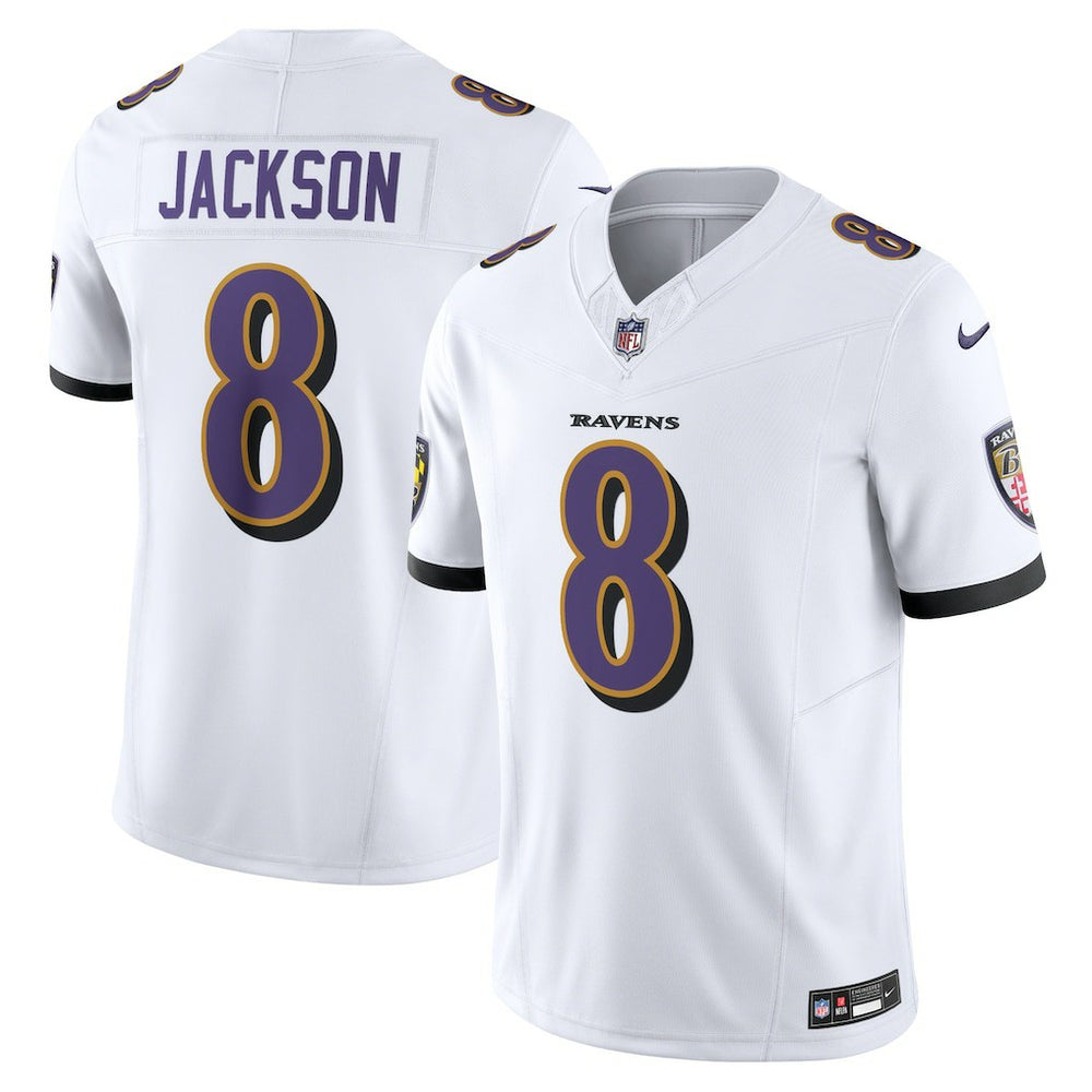 Lamar Jackson Baltimore Ravens Vapor F.U.S.E. Limited Jersey - White Jerseys