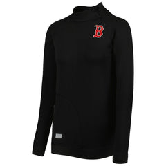 Boston Red Sox Levelwear Women's Verse Asymmetrical Raglan Tri-Blend Quarter-Zip Jacket - Black Jackets