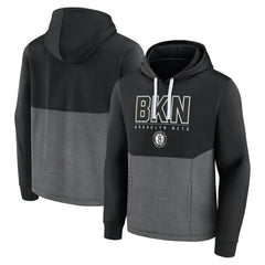 Brooklyn Nets Successful Tri-Blend Pullover Hoodie Black - Fanatics