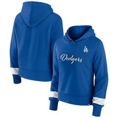 Los Angeles Dodgers Fanatics Women's Over Under Pullover Hoodie - Royal Hoodies