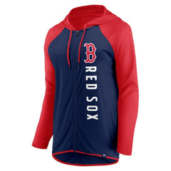 Boston Red Sox Fanatics Women's Forever Fan Full-Zip Hoodie Jacket - Navy/Red Jackets