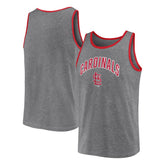 St. Louis Cardinals Fanatics Primary Tank Top - Heather Gray Tanks