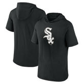 Chicago White Sox Fanatics Short Sleeve Hoodie T-Shirt - Black Hoodies