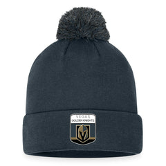 Vegas Golden Knights Fanatics 2023 NHL Draft Cuffed Knit Hat with Pom - Charcoal | US 5035878