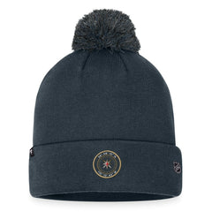Vegas Golden Knights Fanatics 2023 NHL Draft Cuffed Knit Hat with Pom - Charcoal | US 5035878