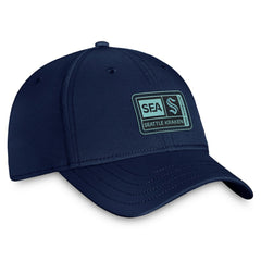 Seattle Kraken Fanatics Authentic Pro Training Camp Flex Hat – Deep Sea Blue | US 5035921