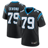 Ikem Ekwonu Carolina Panthers Game Jersey - Black Jerseys