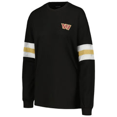 Washington Commanders The Wild Collective Women's Long Sleeve T-Shirt - Black T-shirts