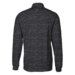 Pittsburgh Pirates Cutter & Buck Big & Tall Traverse Camo Print Stretch Quarter-Zip Pullover Top - Black Pullover