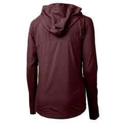 Washington Commanders Cutter & Buck Women's Adapt Eco Knit Hybrid Recycled Full-Zip Hoodie - Burgundy Hoodies