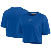 Buffalo Bills Women's Elements Super Soft Boxy Cropped T-Shirt - Royal T-shirts
