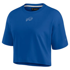 Buffalo Bills Women's Elements Super Soft Boxy Cropped T-Shirt - Royal T-shirts