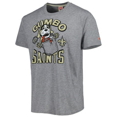 New Orleans Saints Homage Gumbo Hyper Local Tri-Blend T-Shirt - Gray T-shirts