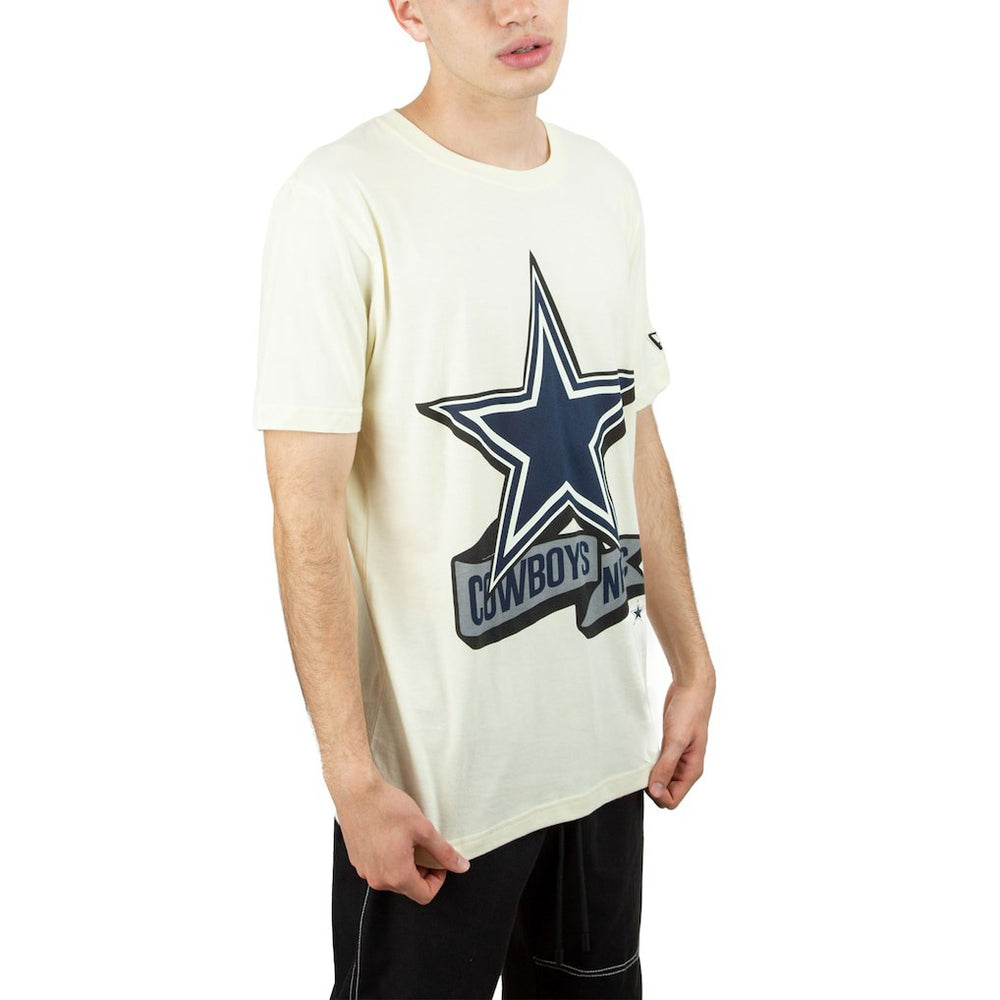Dallas Cowboys New Era Chrome T-Shirt - Cream T-shirts