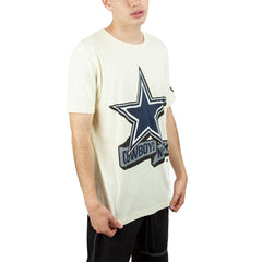 Dallas Cowboys New Era Chrome T-Shirt - Cream T-shirts