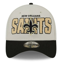 New Orleans Saints New Era 2023 NFL Draft 39THIRTY Flex Hat - Stone/Black Hats