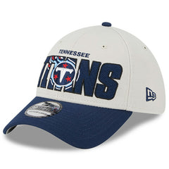 Tennessee Titans New Era 2023 NFL Draft 39THIRTY Flex Hat - Stone/Navy Hats
