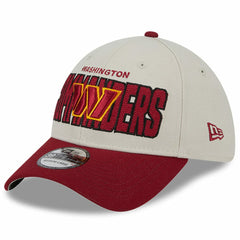 Washington Commanders New Era 2023 NFL Draft 39THIRTY Flex Hat - Stone/Burgundy Hats