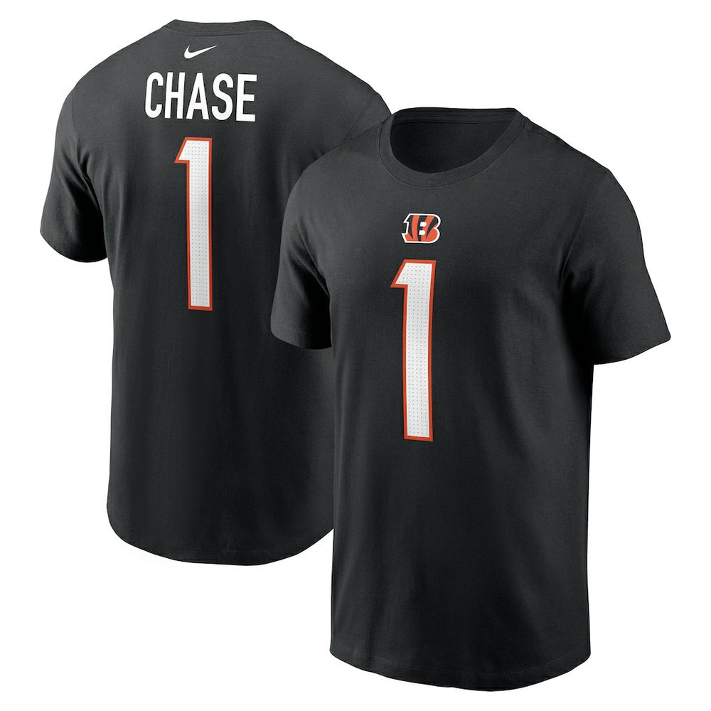 Ja'Marr Chase Cincinnati Bengals Player Name & Number T-Shirt - Black T-shirts