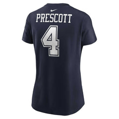 Dak Prescott Dallas Cowboys Women's Player Name & Number T-Shirt - Navy T-shirts