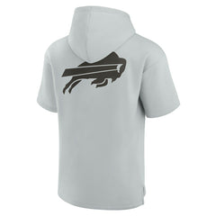 Buffalo Bills Unisex Elements Super Soft Fleece Short Sleeve Pullover Hoodie - Gray Hoodies