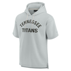 Tennessee Titans Unisex Elements Super Soft Fleece Short Sleeve Pullover Hoodie - Gray Hoodies