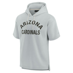 Arizona Cardinals Unisex Elements Super Soft Fleece Short Sleeve Pullover Hoodie - Gray Hoodies