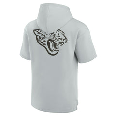 Jacksonville Jaguars Unisex Elements Super Soft Fleece Short Sleeve Pullover Hoodie - Gray Hoodies