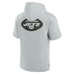 New York Jets Unisex Elements Super Soft Fleece Short Sleeve Pullover Hoodie - Gray Hoodies