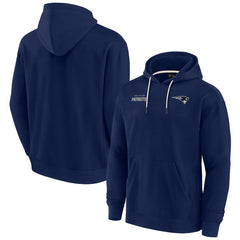 New England Patriots Unisex Elements Super Soft Fleece Pullover Hoodie - Navy Hoodies