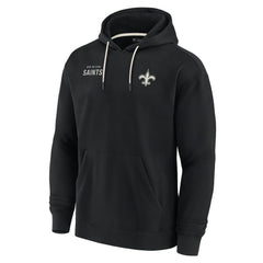 New Orleans Saints Unisex Elements Super Soft Fleece Pullover Hoodie - Black Hoodies