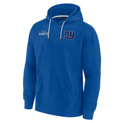 New York Giants Unisex Elements Super Soft Fleece Pullover Hoodie - Royal Hoodies