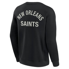 New Orleans Saints Unisex Elements Super Soft Pullover Sweatshirt - Black Pullover