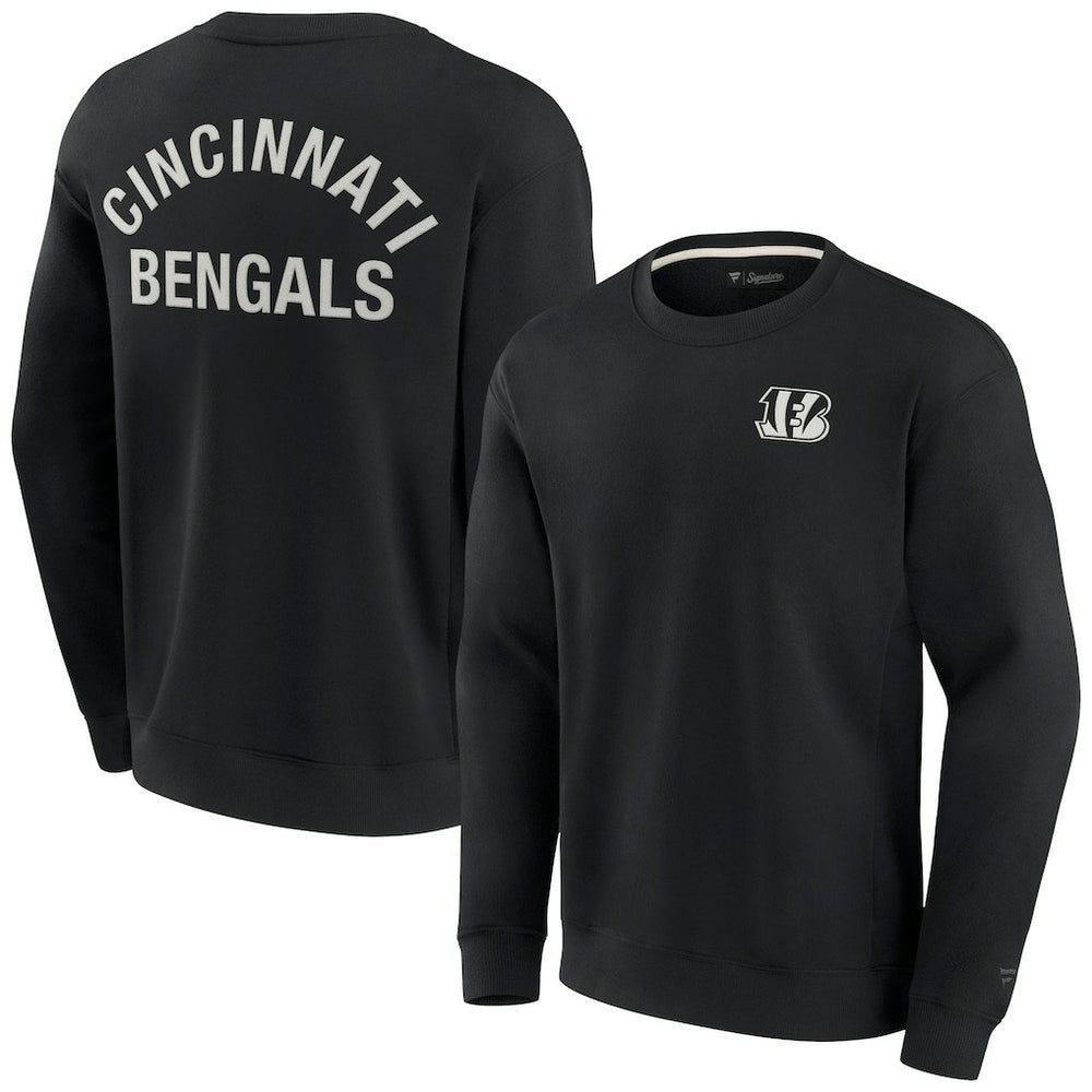 Cincinnati Bengals Unisex Elements Super Soft Pullover Sweatshirt - Black Pullover