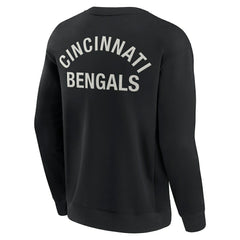 Cincinnati Bengals Unisex Elements Super Soft Pullover Sweatshirt - Black Pullover