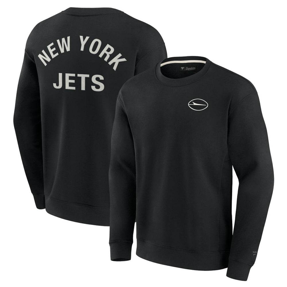New York Jets Unisex Elements Super Soft Pullover Sweatshirt - Black Pullover