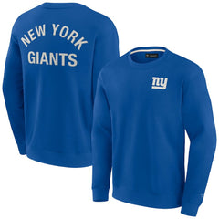 New York Giants Unisex Elements Super Soft Pullover Sweatshirt - Royal Pullover