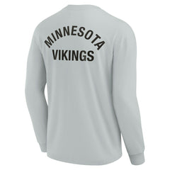 Minnesota Vikings Unisex Elements Super Soft Long Sleeve T-Shirt - Gray T-shirts