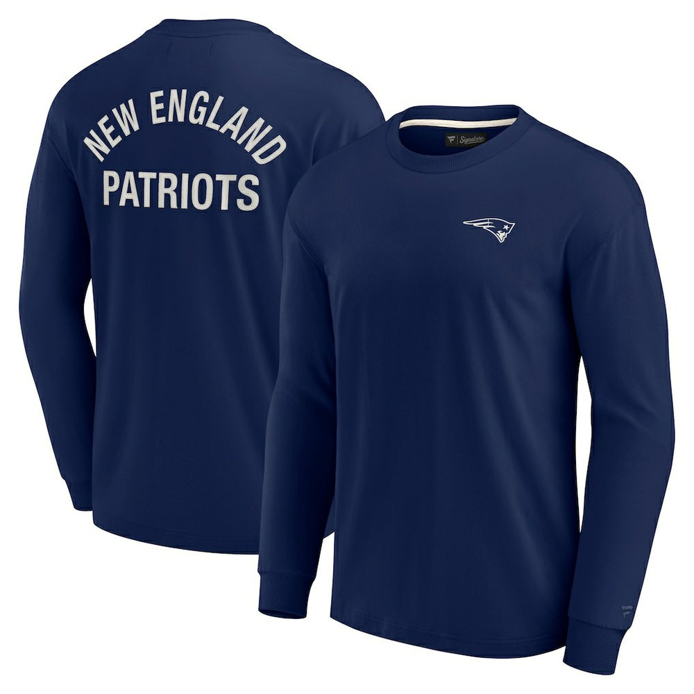 New England Patriots Unisex Elements Super Soft Long Sleeve T-Shirt - Navy T-shirts