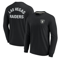 Las Vegas Raiders Unisex Elements Super Soft Long Sleeve T-Shirt - Black T-shirts
