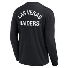 Las Vegas Raiders Unisex Elements Super Soft Long Sleeve T-Shirt - Black T-shirts