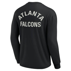 Atlanta Falcons Unisex Elements Super Soft Long Sleeve T-Shirt - Black T-shirts