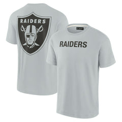 Las Vegas Raiders Unisex Elements Super Soft Short Sleeve T-Shirt - Gray T-shirts