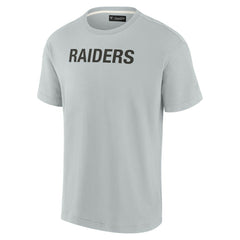 Las Vegas Raiders Unisex Elements Super Soft Short Sleeve T-Shirt - Gray T-shirts