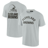 Cleveland Browns Unisex Elements Super Soft Short Sleeve T-Shirt - Gray T-shirts