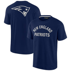 New England Patriots Unisex Elements Super Soft Short Sleeve T-Shirt - Navy T-shirts