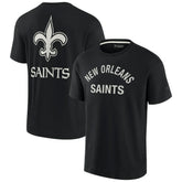 New Orleans Saints Unisex Elements Super Soft Short Sleeve T-Shirt - Black T-shirts