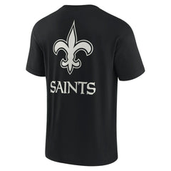 New Orleans Saints Unisex Elements Super Soft Short Sleeve T-Shirt - Black T-shirts