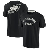 Philadelphia Eagles Unisex Elements Super Soft Short Sleeve T-Shirt - Black T-shirts